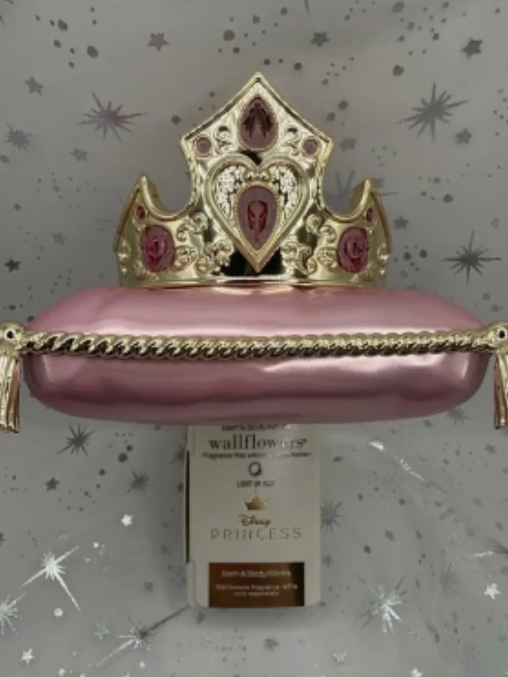 Disney Princess Crown Wallflower Plug - Pink & Gold Accent